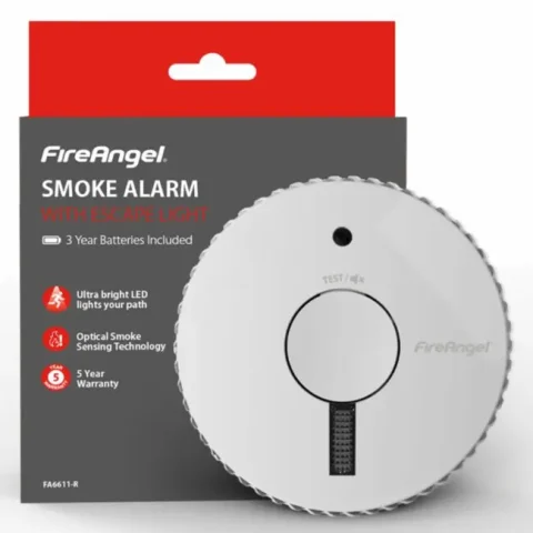 FireAngel Optical Smoke Alarm with Escape Light - FA6611-R